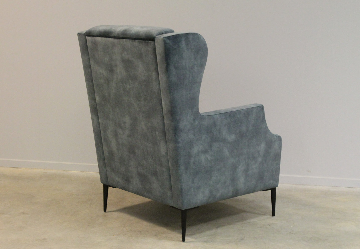 Fauteuil blauw velvet