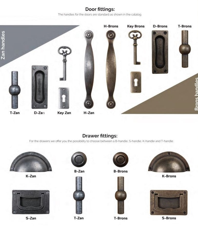 Winkelkast Landelijk schuifdeuren eiken delen NR 1054