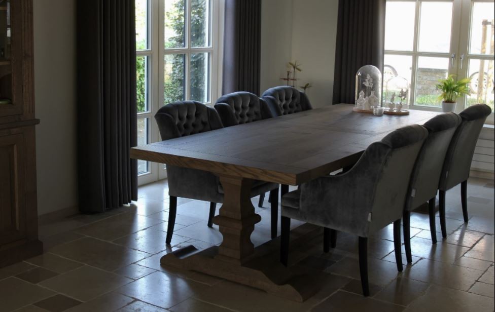 Kloostertafel eikenhout handgemaakt 280 cm