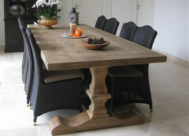 Eetafel kloostert eiken