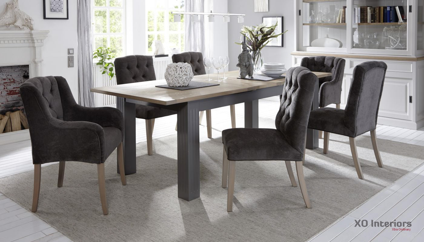 Uitschuiftafel Chic Oak eiken blad